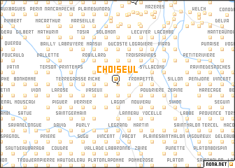 map of Choiseul