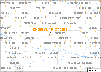 map of Choisy-la-Victoire