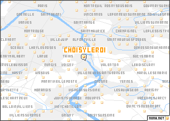 map of Choisy-le-Roi