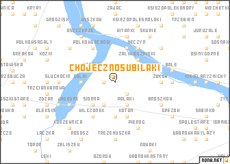 map of Chojeczno Subilaki