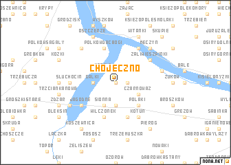 map of Chojeczno