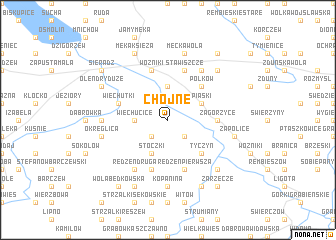 map of Chojne