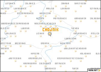 map of Chojnik