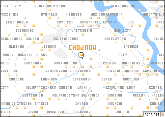 map of Chojnów