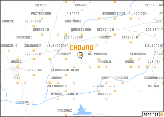 map of Chojno