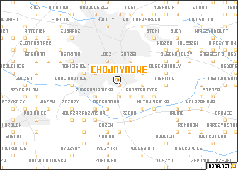 map of Chojny Nowe