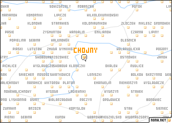 map of Chojny