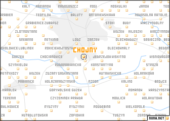 map of Chojny