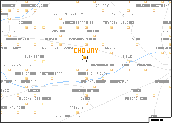 map of Chojny