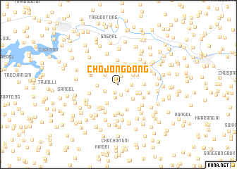 map of Chojŏng-dong