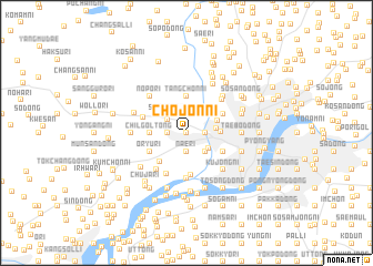 map of Chojŏn-ni