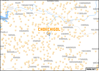 map of Chŏkchi-gol