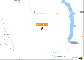 map of Chokee