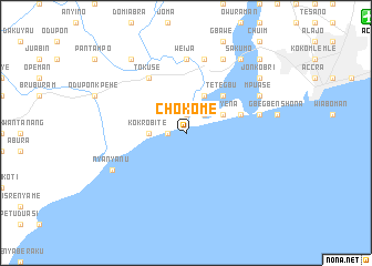 map of Chokome