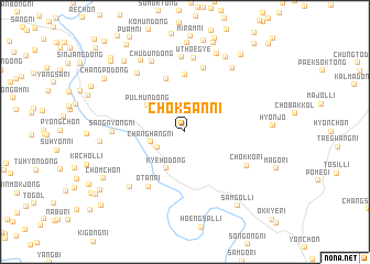 map of Chŏksan-ni