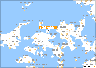 map of Chŏk-tong