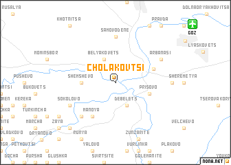 map of Cholakovtsi