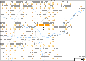 map of Cho-lan