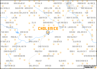 map of Cholenice