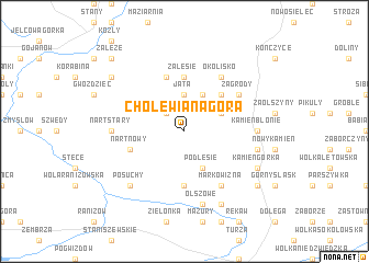 map of Cholewiana Góra