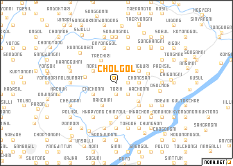 map of Chŏl-gol