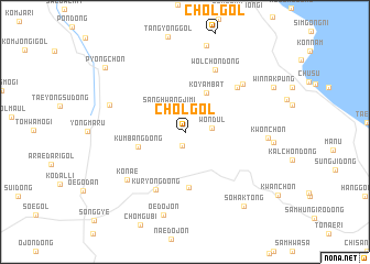 map of Chŏl-gol