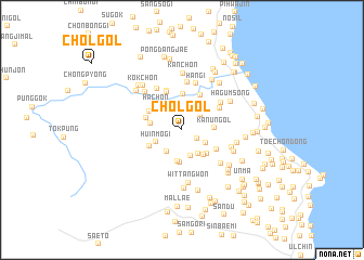 map of Chŏl-gol