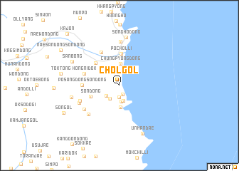 map of Chŏl-gol