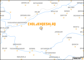 map of Choljeh Qeshlāq