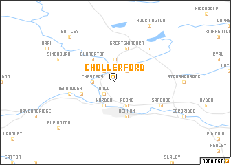 map of Chollerford