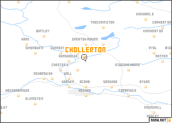 map of Chollerton