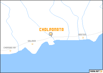 map of Cholpon-Ata