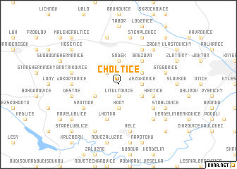 map of Choltice