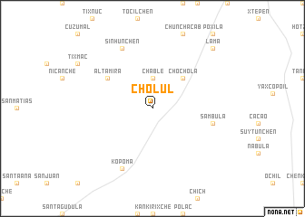 map of Cholul