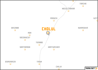 map of Cholul