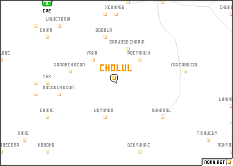 map of Cholul