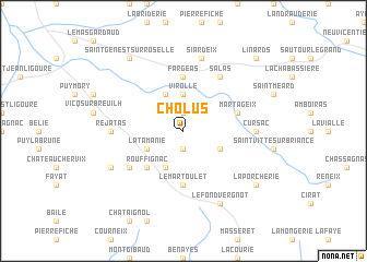 map of Cholus