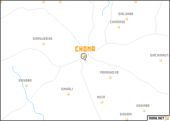 map of Choma