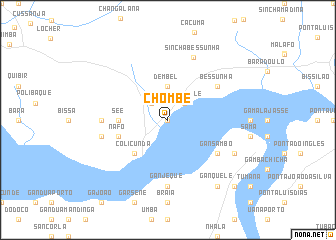 map of Chombè