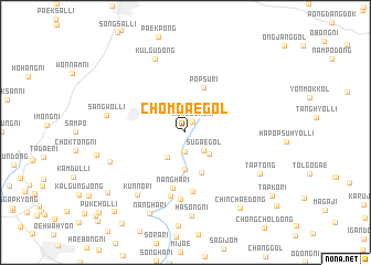 map of Chŏmdae-gol
