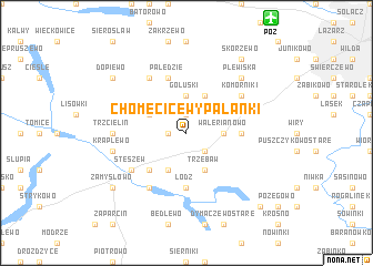 map of Chomęcice Wypalanki