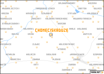 map of Chomęciska Duże