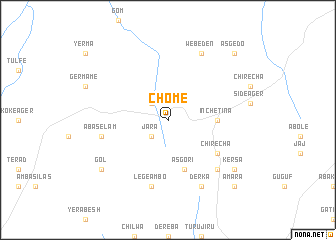 map of Chʼomē