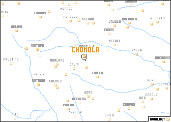 map of Chomola