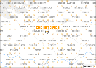 map of Chomutovice