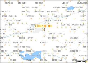 map of Chomutov