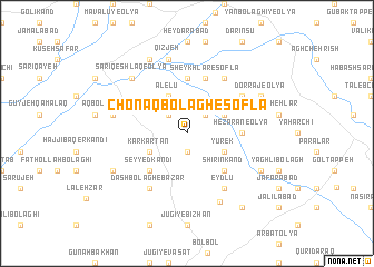 map of Chonāq Bolāgh-e Soflá