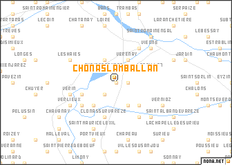 map of Chonas-lʼAmballan