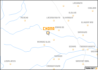 map of Chona