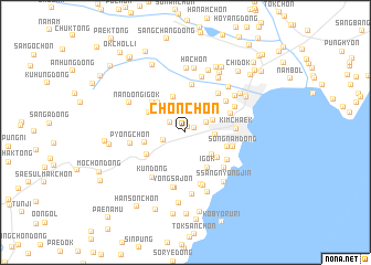 map of Chŏn-ch\